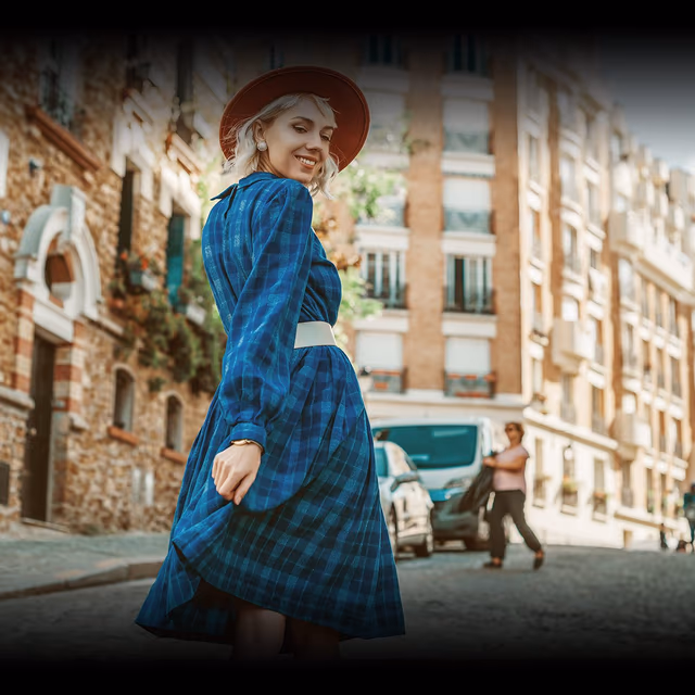 National Dress in Blue Day
